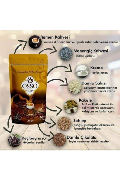 Osso Osmanli Kahvesi 200 Grm 6 Adet - Resim 2