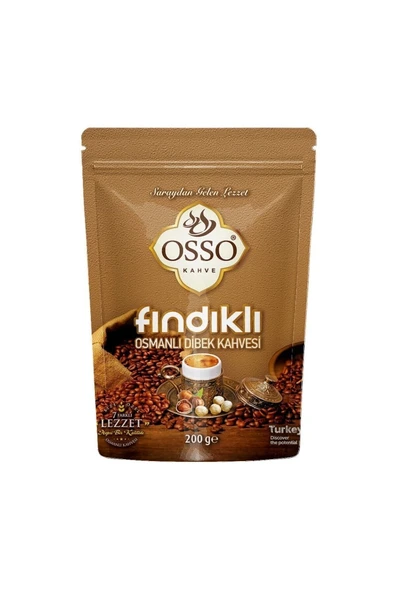 OSSO KAHVE OSSO FINDIKLI OSMANLI DİBEK KAHVESİ 200gr ürün görseli 1