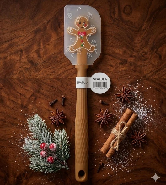 Tantitoni SilikonSpatula 25.5cm Kurabiye Adam ürün görseli 1