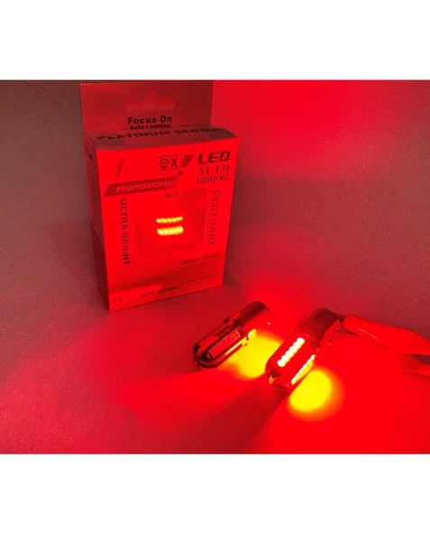 FEMEX Platinum Tek DuyP21W 1156 15W  Kırmızı Led Ampul FEMEX ürün görseli 1