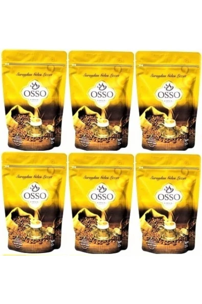 Osso Kahve Osmanlı Kahvesi8 Farklı Lezzet 200 Gr 6 Lı Set ürün görseli 1