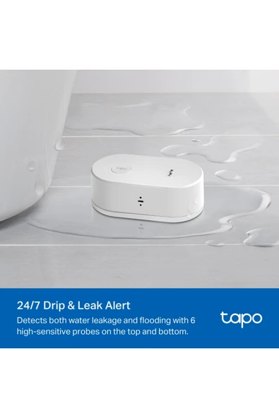 TP-Link Tapo T300 Akıllı Su Sızıntı Algılama Sensörü - Resim 3