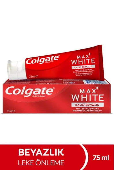 Colgate Max White Kalıcı Beyazlık Beyazlatıcı Diş Macunu 75 ml ürün görseli 1