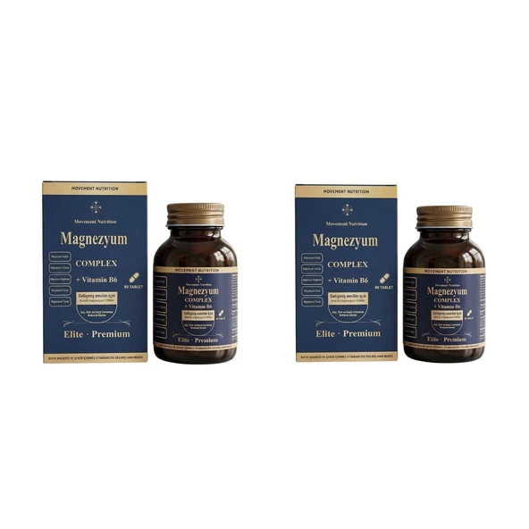 Movement Nutrition Magnezyum Complex + Vitamin B6 90 Tablet 2 ADET ürün görseli 1