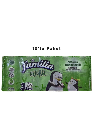 Familia 10'lu Paket Cep Mendili ürün görseli 1