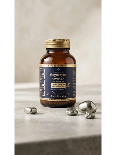 Movement Nutrition Magnezyum Complex + Vitamin B6 90 Tablet - Resim 2