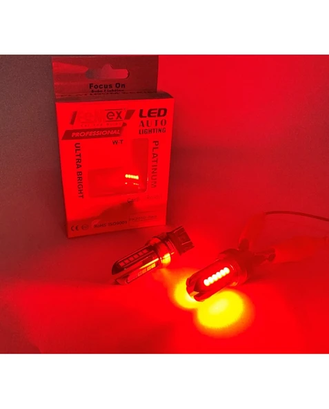 FEMEX Platinum Tek Duy/Çift Duy T20 NoN-Direction 7440/7443 15W  Kırmızı ürün görseli 1