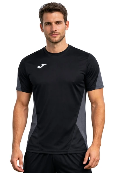 Joma Antrenman T-shirt Stadio Erkek Antrasit Siyah Tişört 9212428 ürün görseli 1