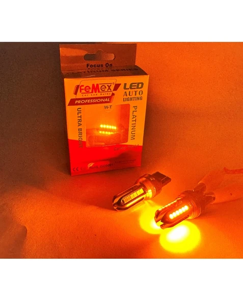 FEMEX Platinum Tek Duy/Çift T20 NoN-Direction 7440/7443 15W  Duy Turuncu FEMEX ürün görseli 1