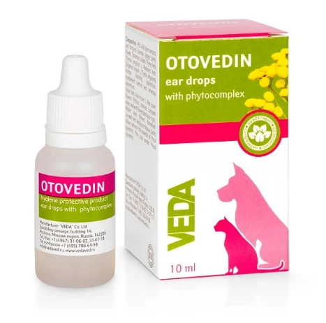 Veda Otovedin 10 ML Kedi ve Köpek Kulak Temizleyici ve Kulak Uyuzu Destek Damlası ürün görseli 1