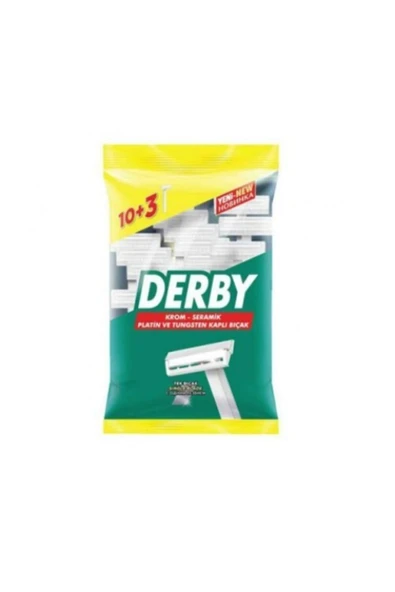 Derby Tek Tıraş Bıçağı Poşet 10+3 Hediye ürün görseli 1