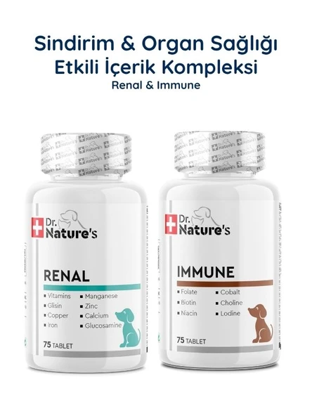 Köpek Renal Destek + Immune Multivitamin Seti – Böbrek ve Günlük Bağışıklık Destek Paketi ürün görseli 1