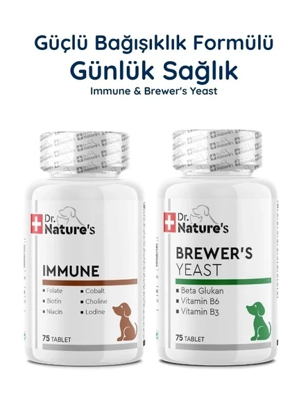 Köpek Immune Multivitamin + Brewers Yeast Seti – Bağışıklık ve Günlük Vitamin Destek Paketi ürün görseli 1