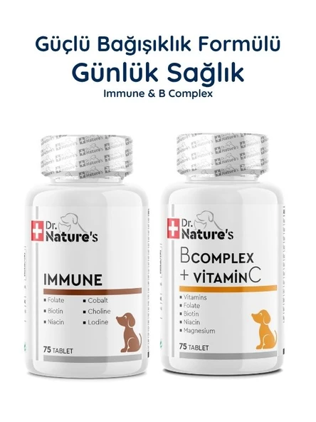 Köpek Immune Multivitamin 75 Tablet + B Complex Seti – Bağışıklık ve Enerji Destek Paketi ürün görseli 1