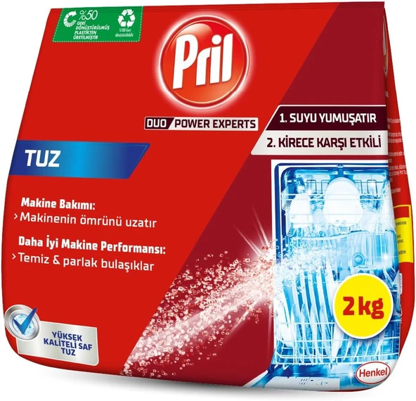 Pril DuoPowerExperts Bulaşık Makinesi Tuzu-2 Kg ürün görseli 1