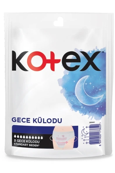 Hijyenik Gece Külodu 2'li - Resim 2