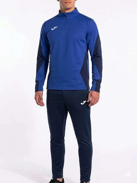 Joma Antrenman Sweatshirt Stadio Erkek Saks Lacivert Fermuarlı Sweat 9212426 ürün görseli 1