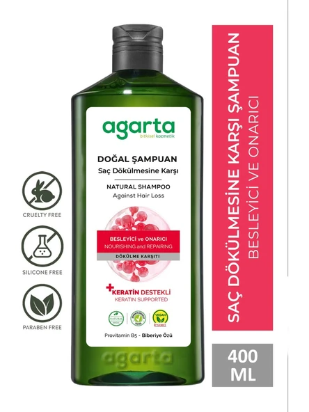 AAgarta Doğal Şaç Dökülmesine Karşı Şampuan 400 ml ürün görseli 1