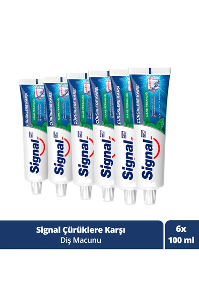 Signal Diş Macunu Çürüklere Karşı Nane Ferahlığı 100 ml X6 ürün görseli 1