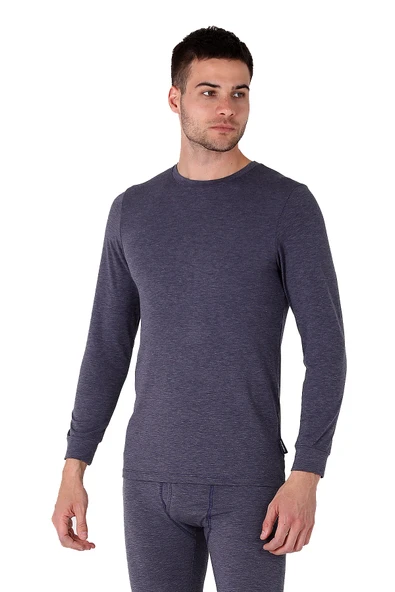 Thermoform Heavy Unisex Uzunkol Fanila Lacivert ürün görseli 1