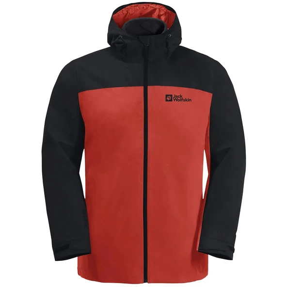 Jack Wolfskin Taubenberg 3IN1 Jacket Mont Kırmızı - Resim 2