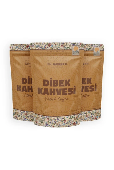 Drcoffee Dibek Kahvesi Kakuleli Poşet 200Gr x 3 Adet ürün görseli 1