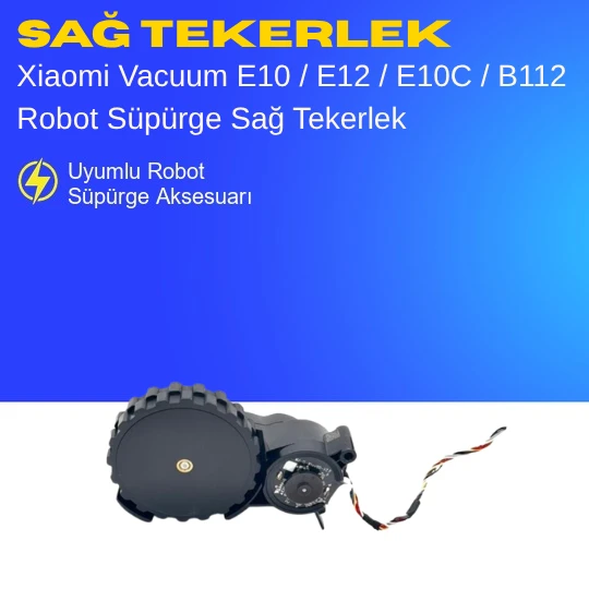 Xiaomi Vacuum E10 / E12 / E10C / B112 Robot Süpürge Sağ Tekerlek - Resim 2