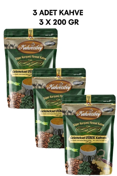 Kahvecibey Geleneksel dibek kahvesi 200GR 3X200GR ürün görseli 1