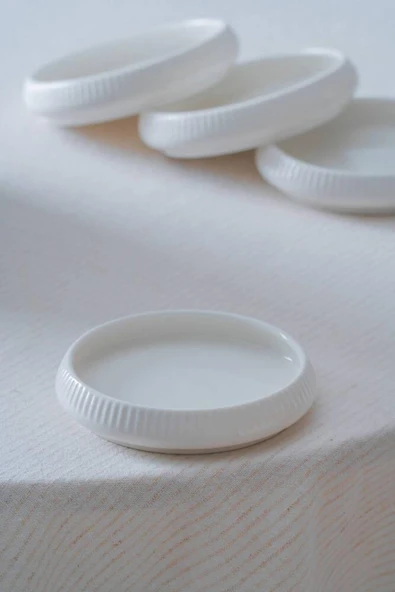 Bianco Perla Porselen Yuvarlak Tabak - 10 cm ürün görseli 1