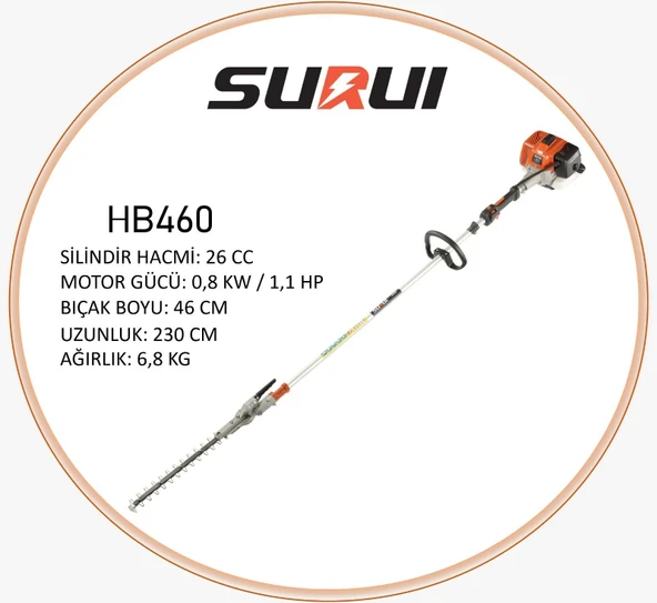 SURUI HB460 YÜKSEK ÇİT KESME ürün görseli 1