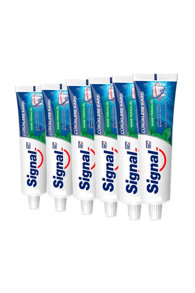 Signal Diş Macunu Çürüklere Karşı Nane Ferahlığı 50 ml ×6 ürün görseli 1