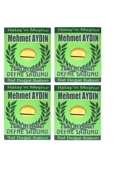 Mehmet Aydın Zeytinyağlı Defne Sabunu 950 Gr X 4 Paket ürün görseli 1