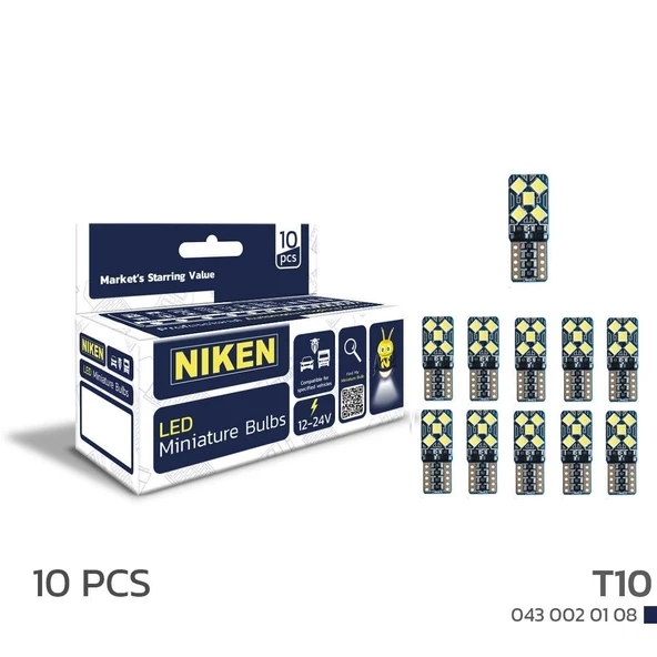 T10 Park Ledi - Beyaz 10Ledli Canbus 10 (Adet) ürün görseli 1