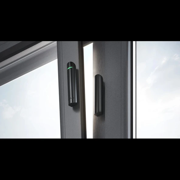 AJAX, DoorProtect Plus, Kablosuz Darbe Dedektörü,  Siyah - Resim 3