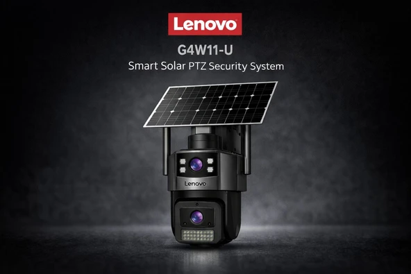 LENOVO G4W11-U (G4S4-U) 6MP 2 Lensli 4K Ultra HD 4G Solar Kamera AOV ürün görseli 1