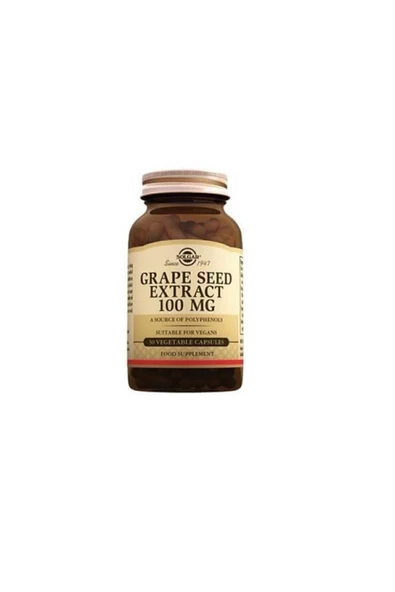 Solgar Grape Seed Extract 100 Mg 30 Kapsül ürün görseli 1