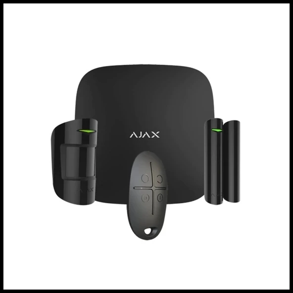 AJAX  StarterKit 4G, Kablosuz, Alarm Kiti, SİYAH ürün görseli 1