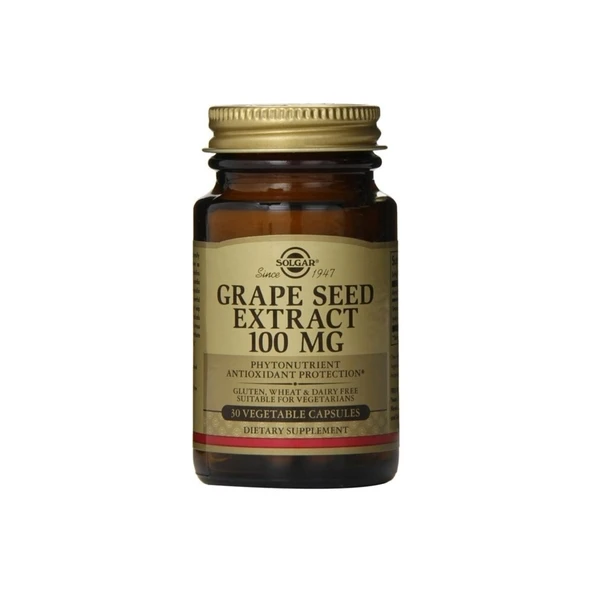 Solgar Grape Se Ed Extract 100 Mg 30 Vegetable Kapsül - Üzüm Çekirdeği ürün görseli 1