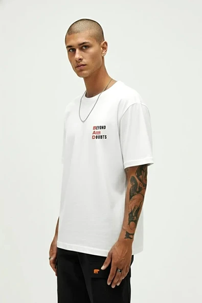 Bad Bear Beyond Erkek Beyaz Tshirt - Resim 2