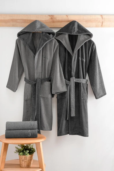 Pierre Cardin 4'lü Aile Seti Hoodie Antrasit-Gri ürün görseli 1
