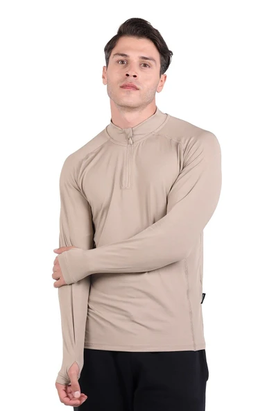 Thermoform Pro Yarım Fermuar Sweatshirt KUM - Resim 8