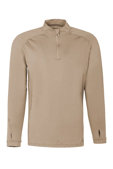 Thermoform Pro Yarım Fermuar Sweatshirt KUM ürün görseli 1