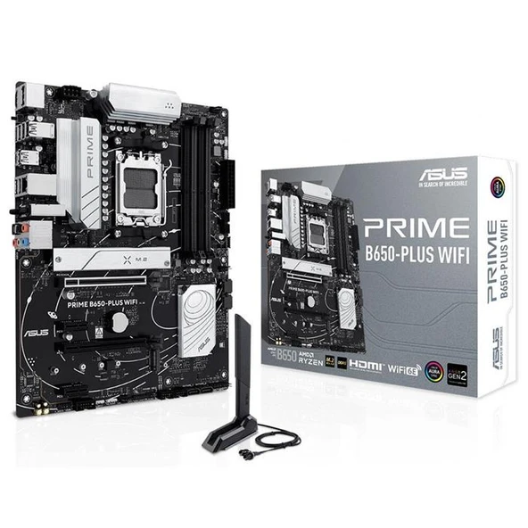 ASUS PRIME B650-PLUS WIFI DDR5 AM5 DP HDMI ATX ANAKART ürün görseli 1