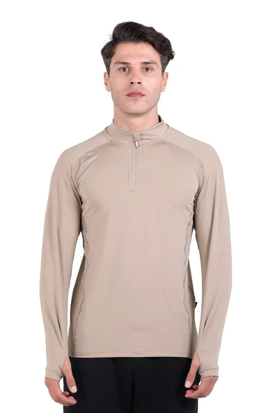 Thermoform Pro Yarım Fermuar Sweatshirt KUM - Resim 7