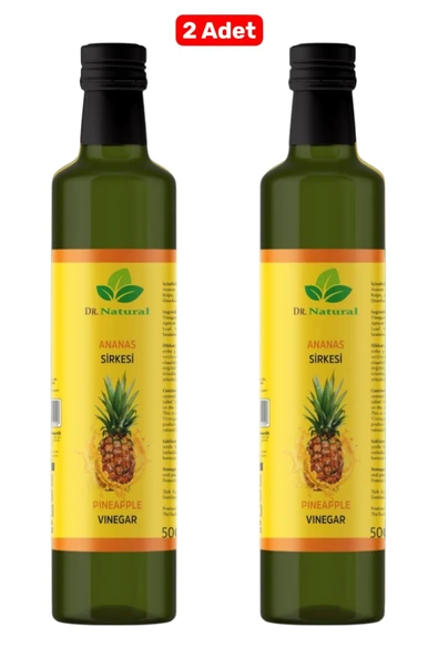 2 Adet Ananas Sirkesi Doğal Fermantasyon Detox Sirke 500 Ml ürün görseli 1