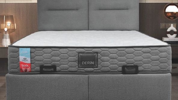Derin COOL & WOOL Ortopedik Pocket Yaylı Yatak ürün görseli 1