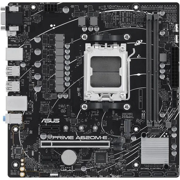 Asus Prıme A620M-E Ddr5 6400+(Oc) Hdmı Vga M.2 Am5 ürün görseli 1