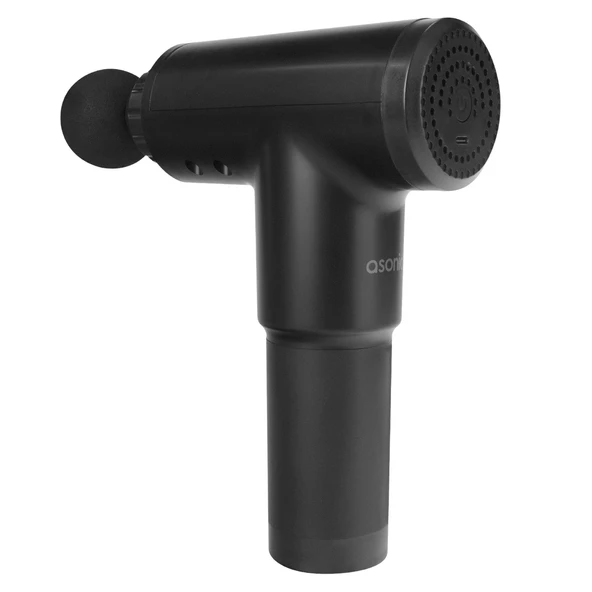 ASONIC AS-MT22 Siyah 1800 mAh Kablosuz 6 Kademeli Hız 4 Başlıklı Masaj Tabancası/ Massage Gun ürün görseli 1