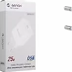GENAX TYPE-C PD ŞARJ ADAPTÖRÜ 25W BEYAZ GNX010 ürün görseli 1