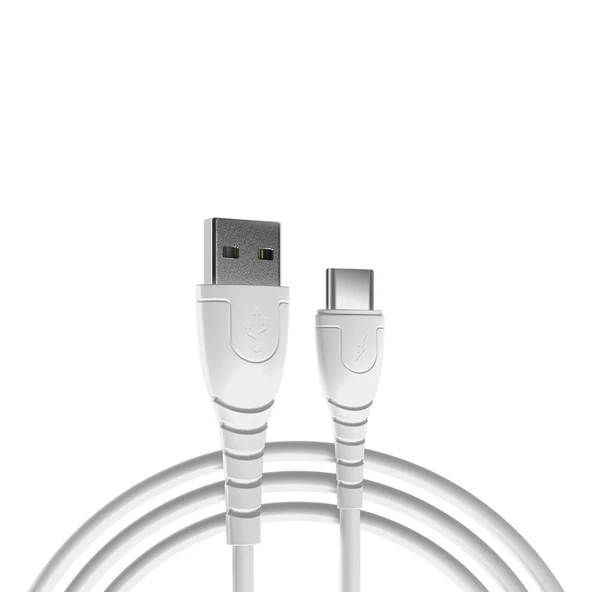Hytech HY-XTK30 2.4A Type-C 90cm Beyaz Hızlı Şarj Kablosu ürün görseli 1